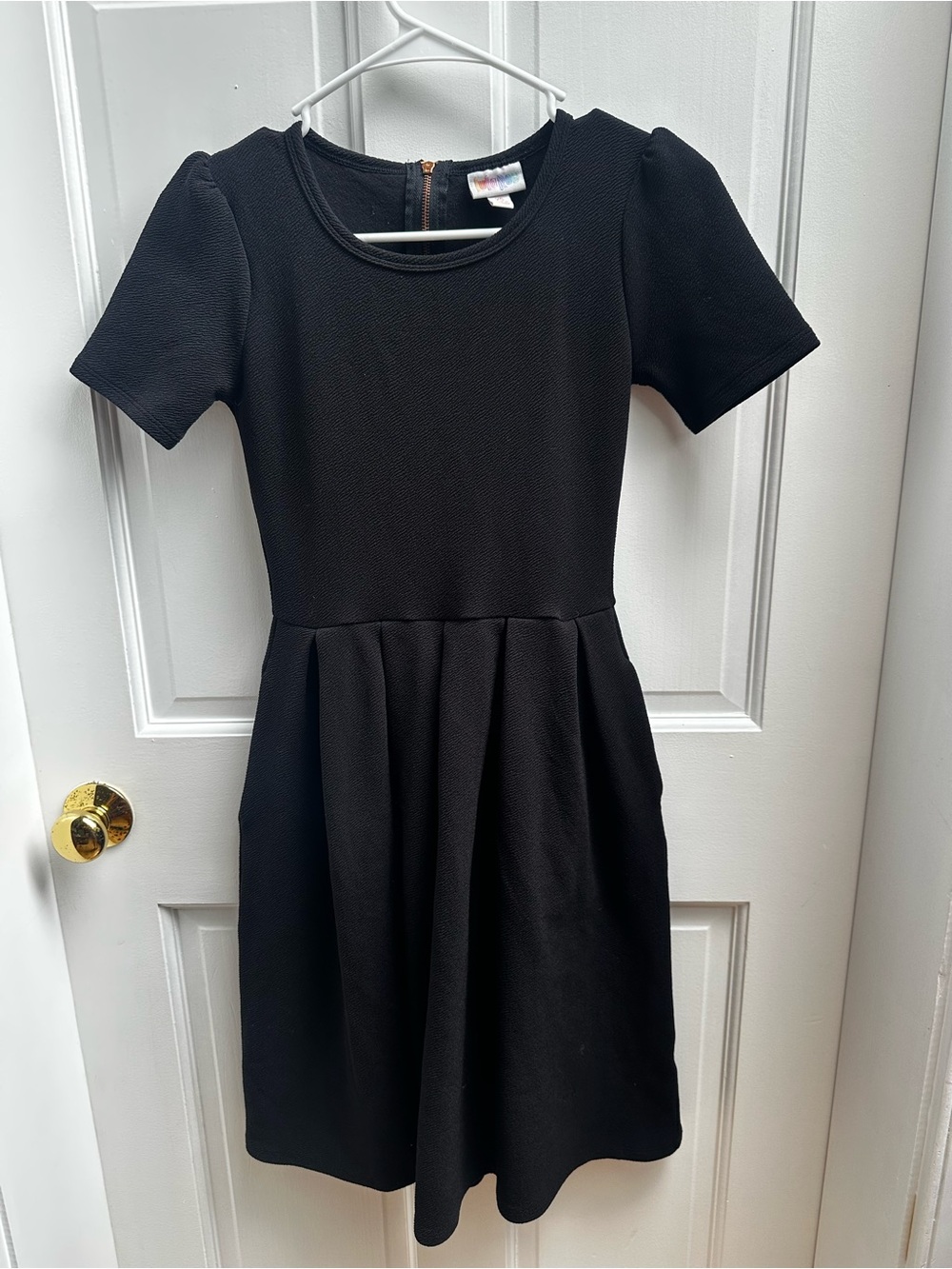 LuLaRoe Black Top with Rainbow Logo